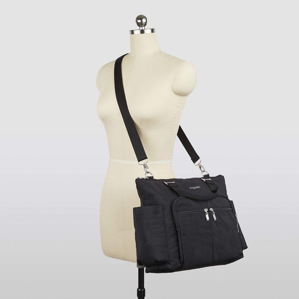 Baggallini Black Convertible Backpack Crossbody Bag Unisex NWOT - Picture 7 of 16